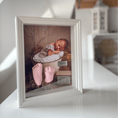 Bild in Galerie-Betrachter laden, Rahmen für Baby 3D - Abdrücke mit Babyfoto + Gravur - Atelier Body - pArts