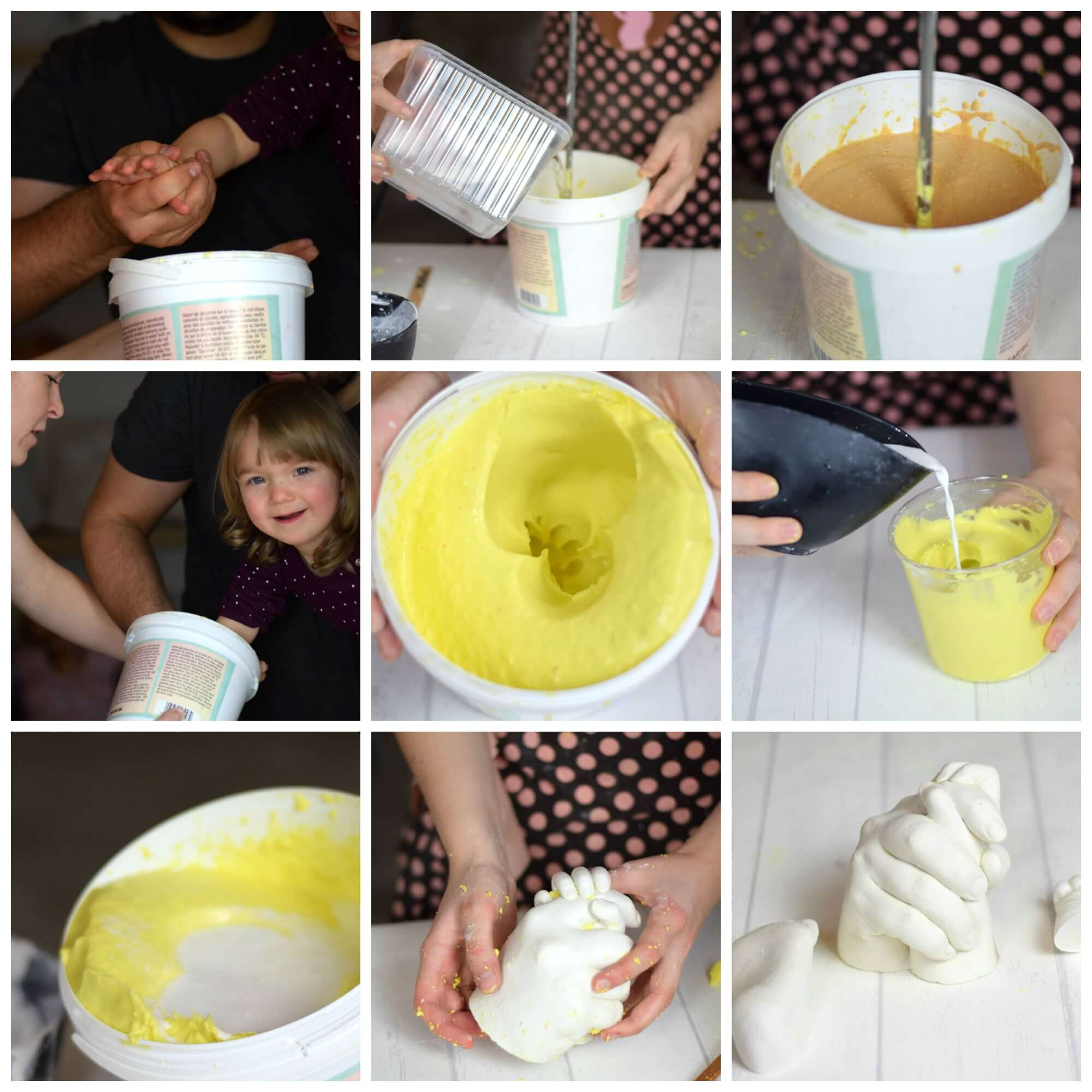 3D Geschwister Handabdruck - Veredelung & Lackierung - Atelier Body - pArts