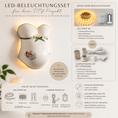 Bild in Galerie-Betrachter laden, Aus deinem Gipsabdruck vom Babybauch eine indirekte Beleuchtung oder Lampe achen.
