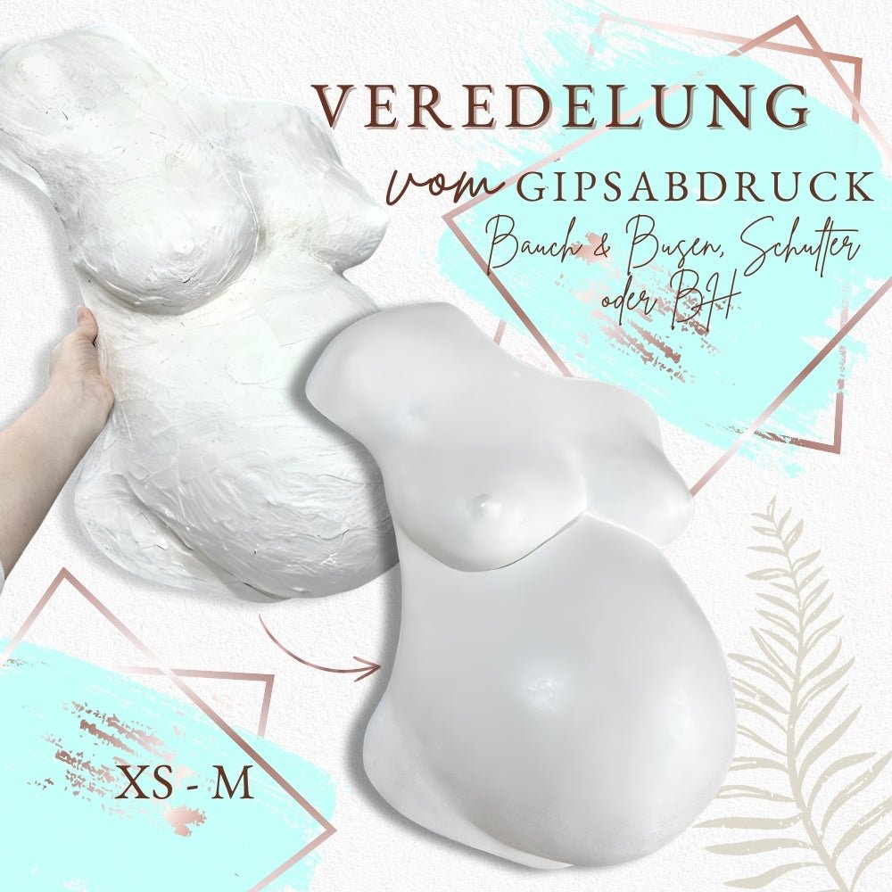 Gipsabdruck Veredelung "Bauch, Brust & Schulter" Gr. XS - XL - Atelier Body - pArts