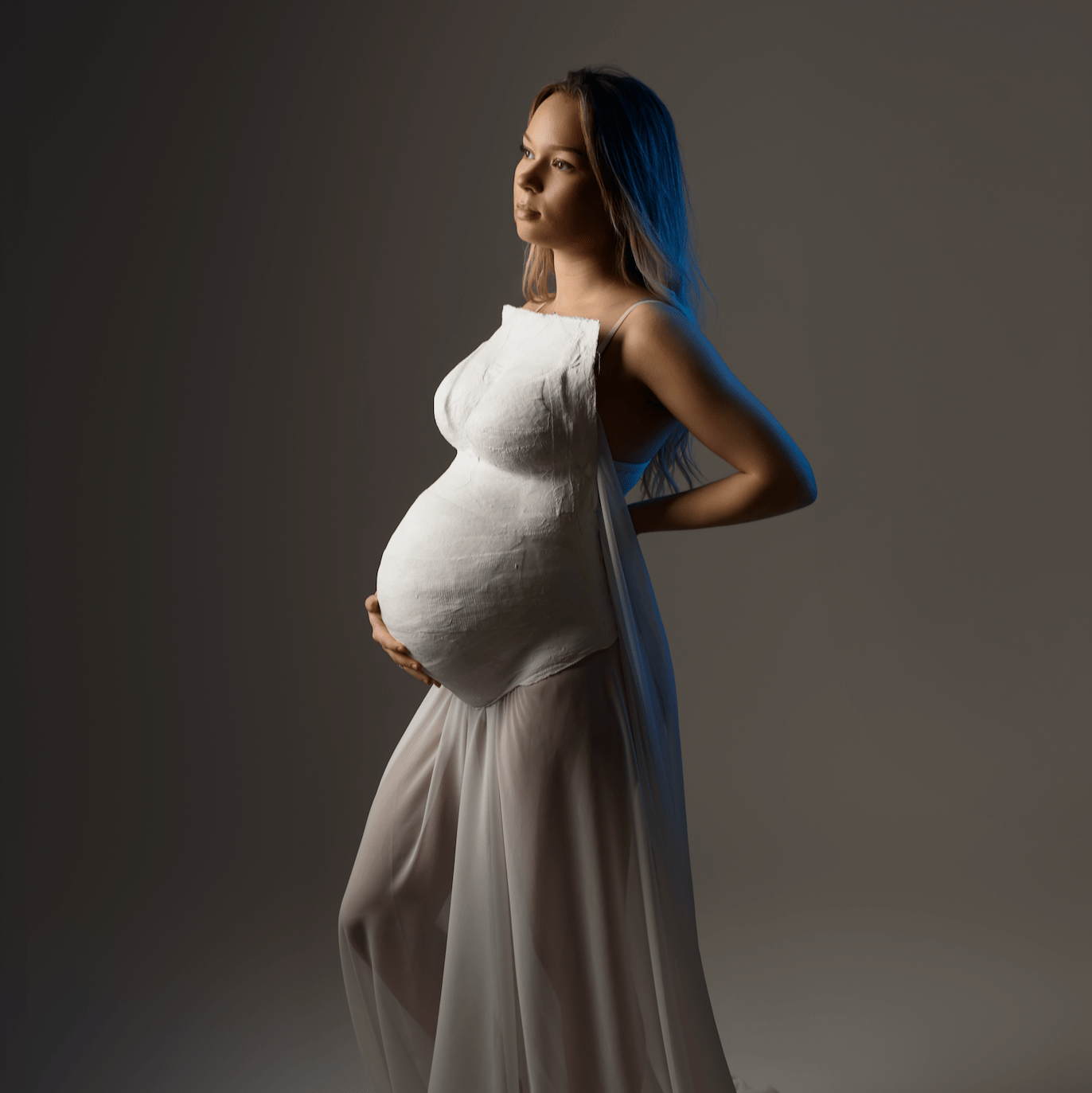 Babybauch-Gipsabdruck BH-Design Eleganz, veredelt und lackiert, Service für selbstgemachte Abdrücke – professionelle Anleitung und Aufarbeitung im Atelier Bodyparts, Erfurt
- Atelier Body - pArts