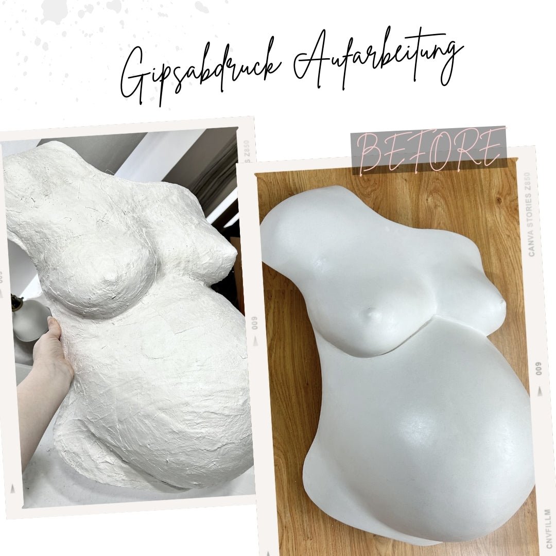 Gipsabdruck Veredelung "Bauch, Brust & Schulter" Gr. XS - XL - Atelier Body - pArts