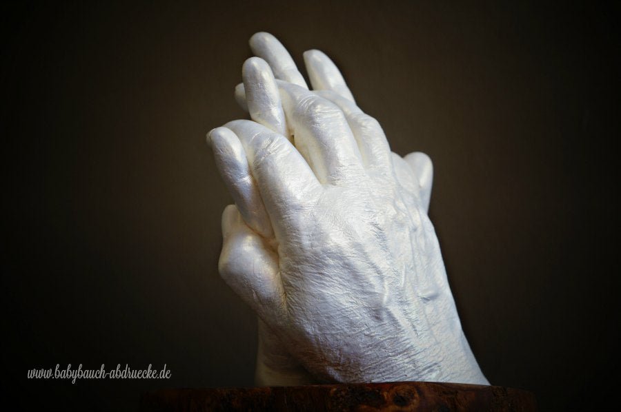 Haendeabdruck 3D von Oma und Enkelin - Atelier Body-pArts