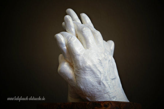 Haendeabdruck 3D von Oma und Enkelin - Atelier Body-pArts