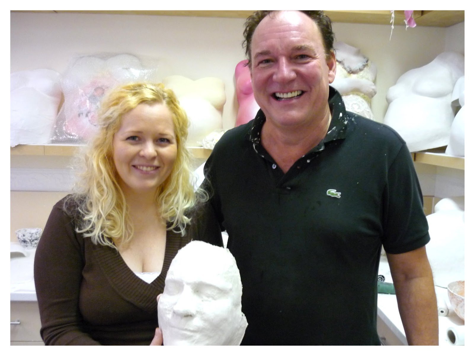 Eigens aus Schweden zur Gesichtsabformung zum 56. Geburtstag - Atelier Body-pArts