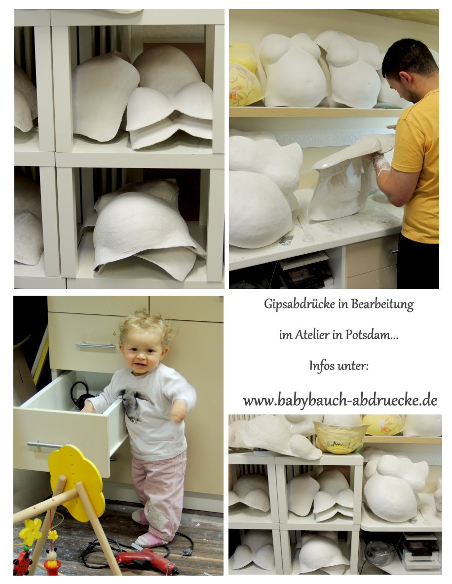 Viel zu tun im Gipsbauch Atelier Potsdam - Atelier Body-pArts