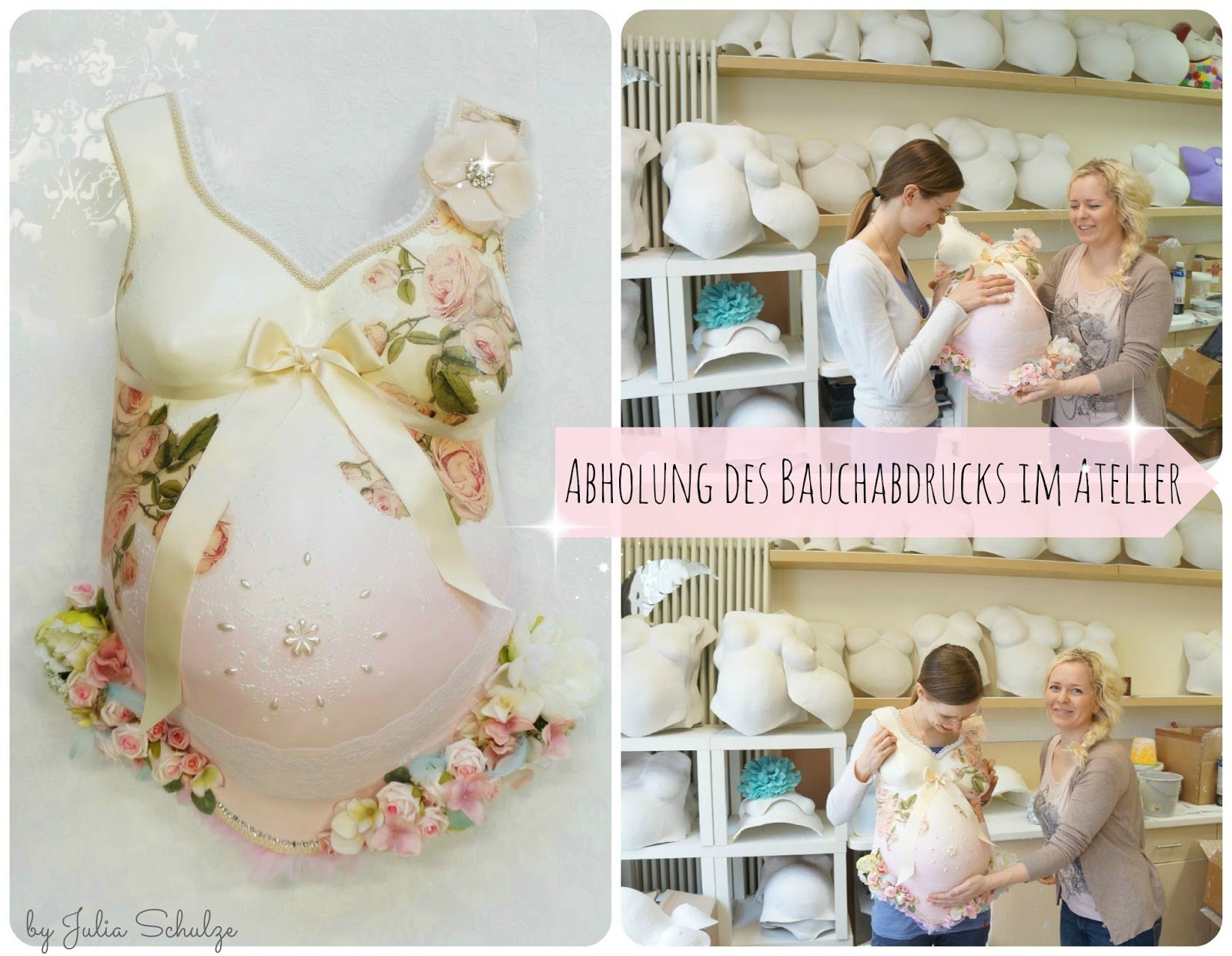 Schwangerschaftserinnerungen Babybauch romantisch - Atelier Body-pArts