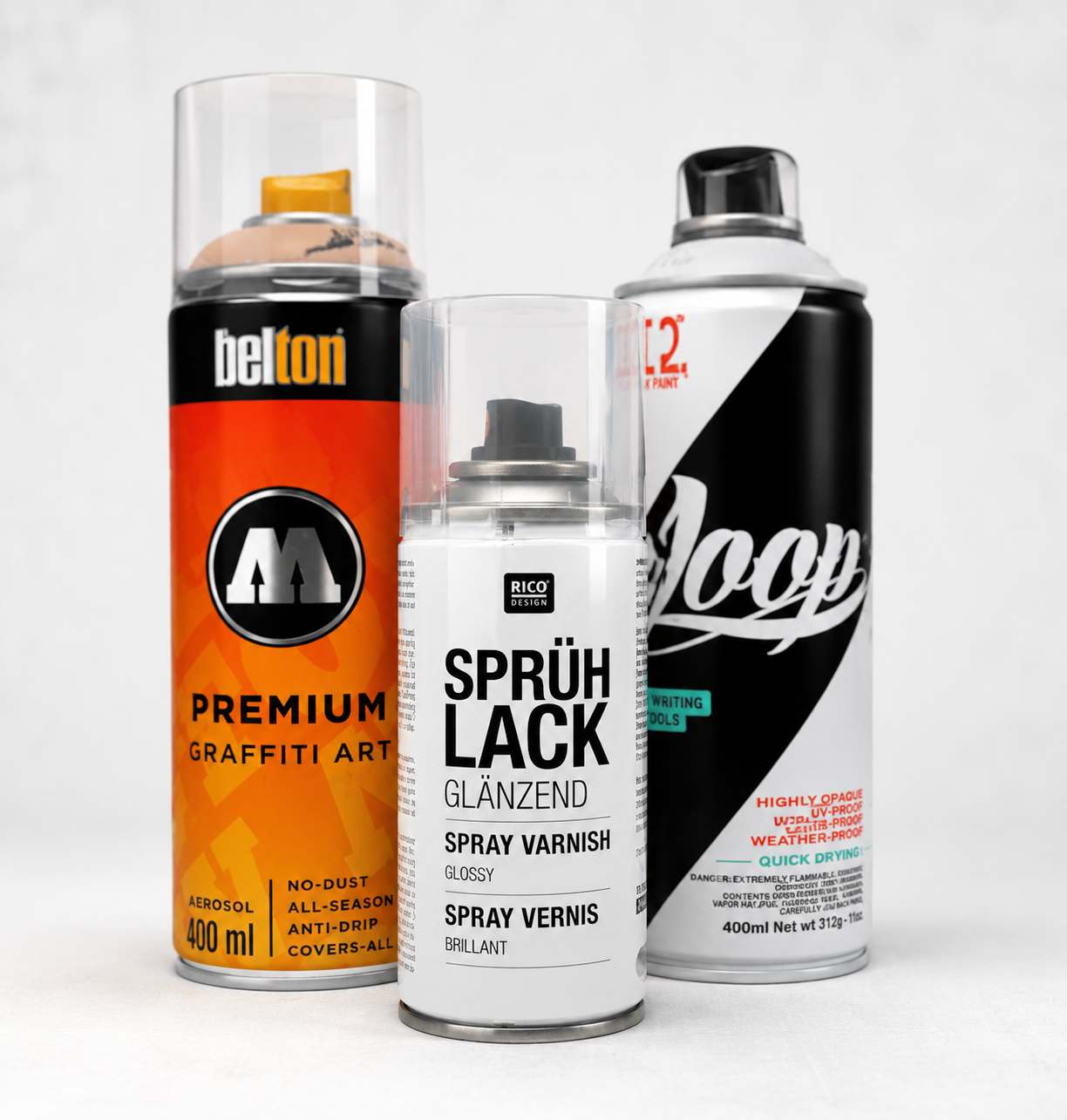 Lacksprays & Farbsprays für Gipsabdrücke – Sprühfarben für Babybauch- & 3D-Abdrücke