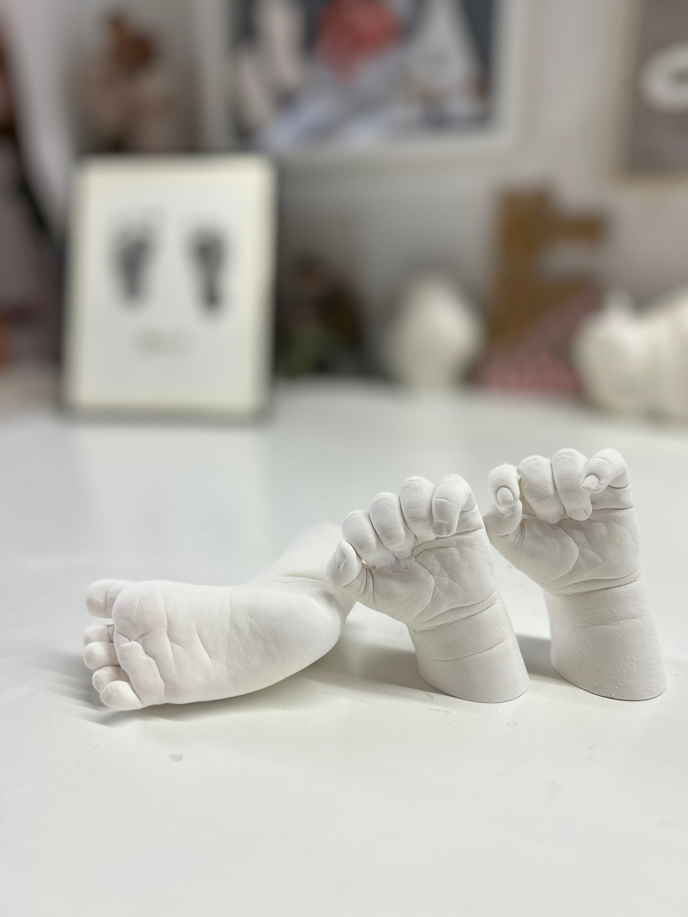 Baby 3D Hand - & Fußabdruck ab Geburt – Alginat & Keramikgips einzeln oder als Set - Atelier Body - pArts