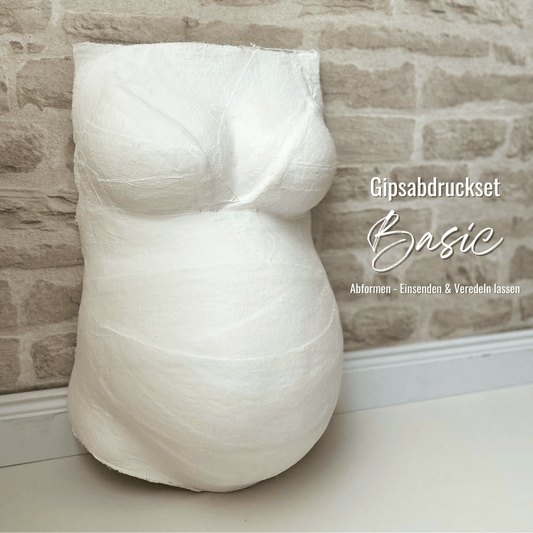 Gipsabdruckset Babybauch Basic - 2 Größen, Gipsbinden & Anleitung - Atelier Body - pArts
