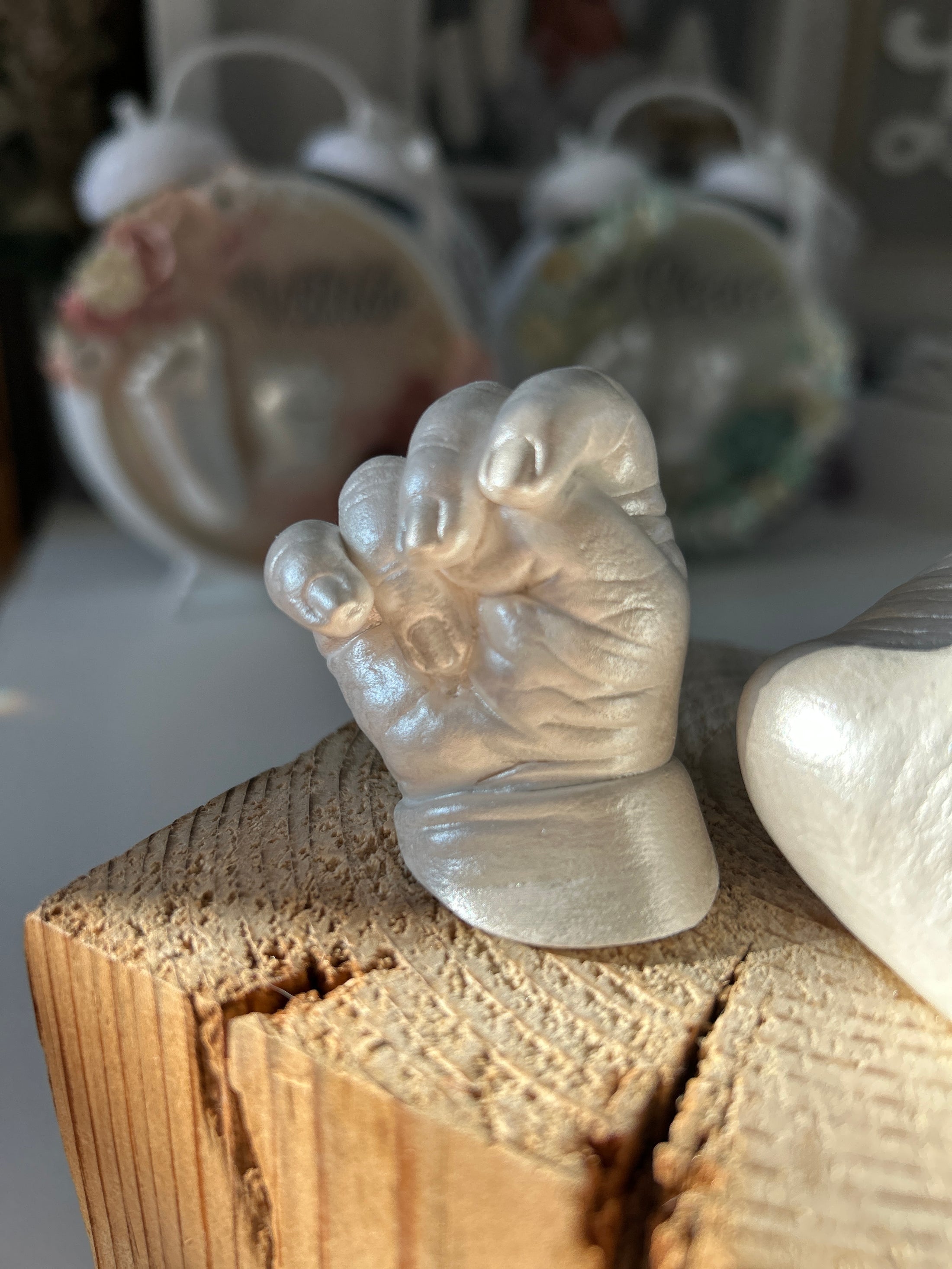 Baby 3D Hand - oder Fußabdruck, Veredelung & Lackierung bis 6 Monate - Atelier Body - pArts