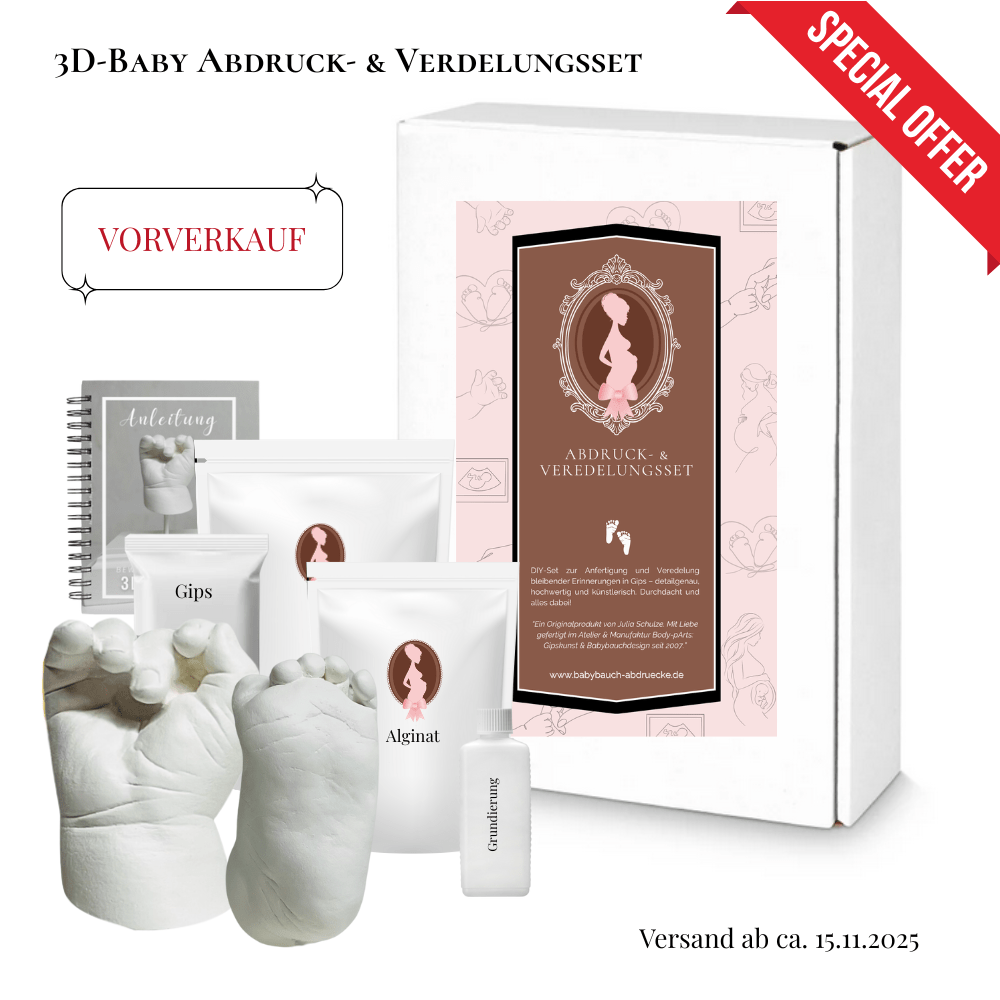 3D - Abdruck - & Veredelungsset – Vorverkauf zum 18 - jährigen Jubiläum (Versand ab 15. November) - Atelier Body - pArts