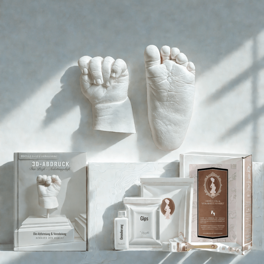 3D - Abdruck - & Veredelungsset für Babys – Hand - und Fußabdrücke selbst abformen & veredeln - Atelier Body - pArts