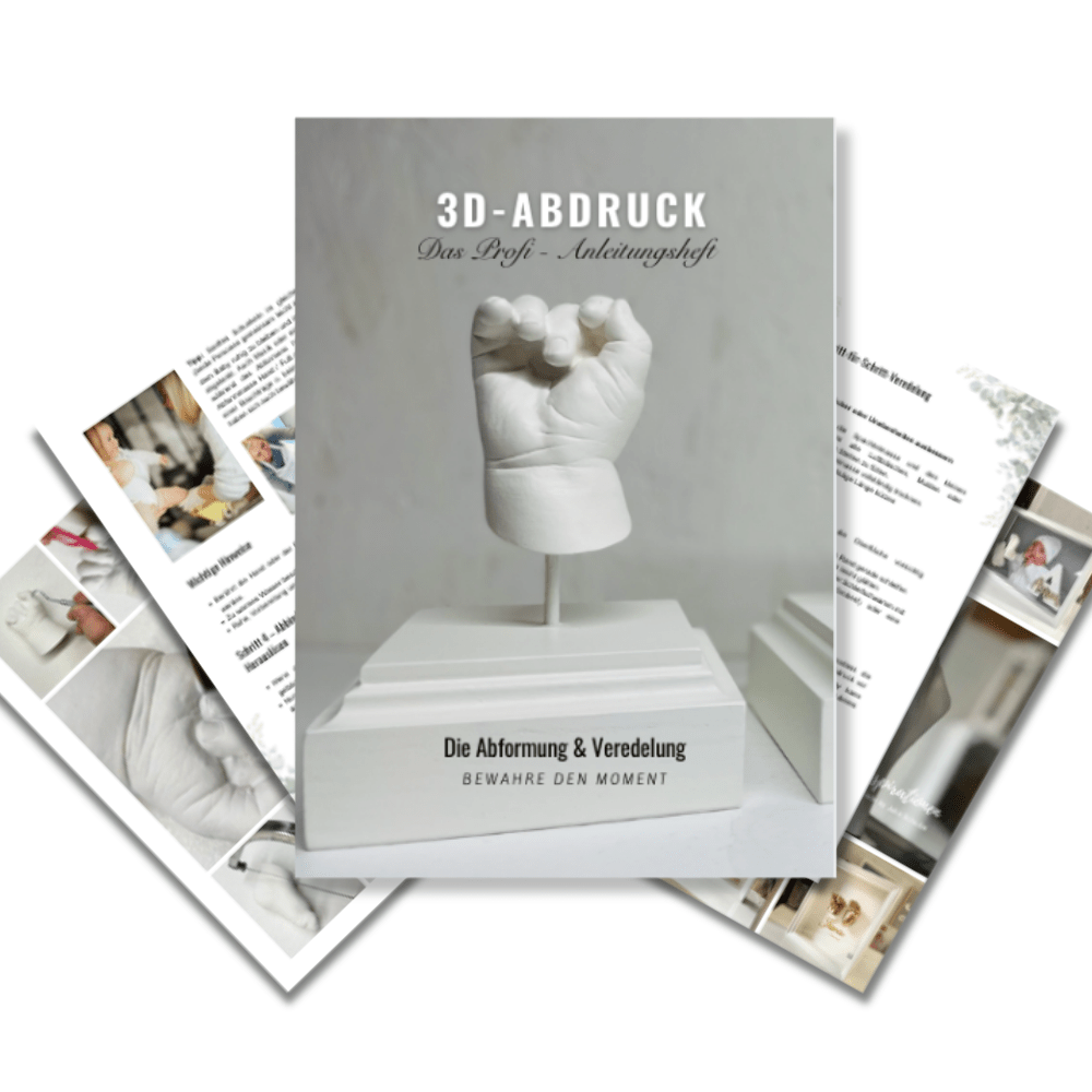 3D - Abdruck - & Veredelungsset für Babys – Hand - und Fußabdrücke selbst abformen & veredeln - Atelier Body - pArts