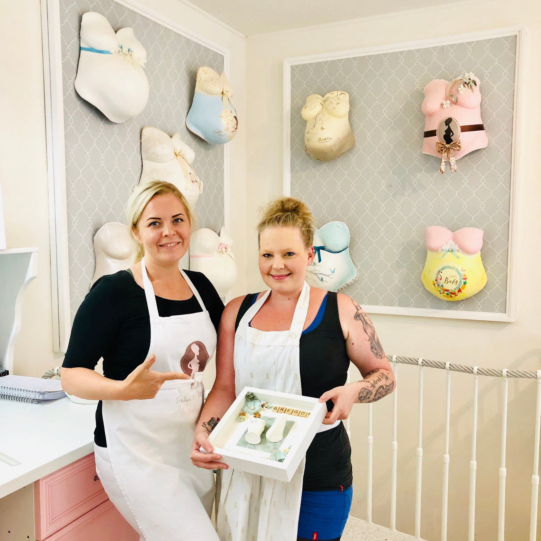 Profi - Workshop 3D Babyabdruck – Hand & Fußabdrücke mit Alginat (1 - Tages - Intensivkurs) - Atelier Body - pArts