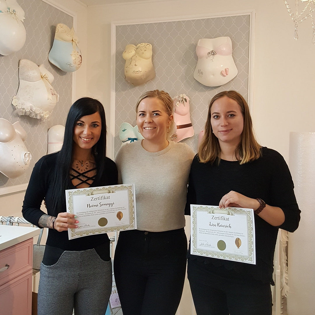 Atmosphäre im Baby 3D-Abdruckkurs mit praktischer Umsetzung im Atelier + Zertifikat, Abformen & Veredeln lernen - Atelier Body - pArts