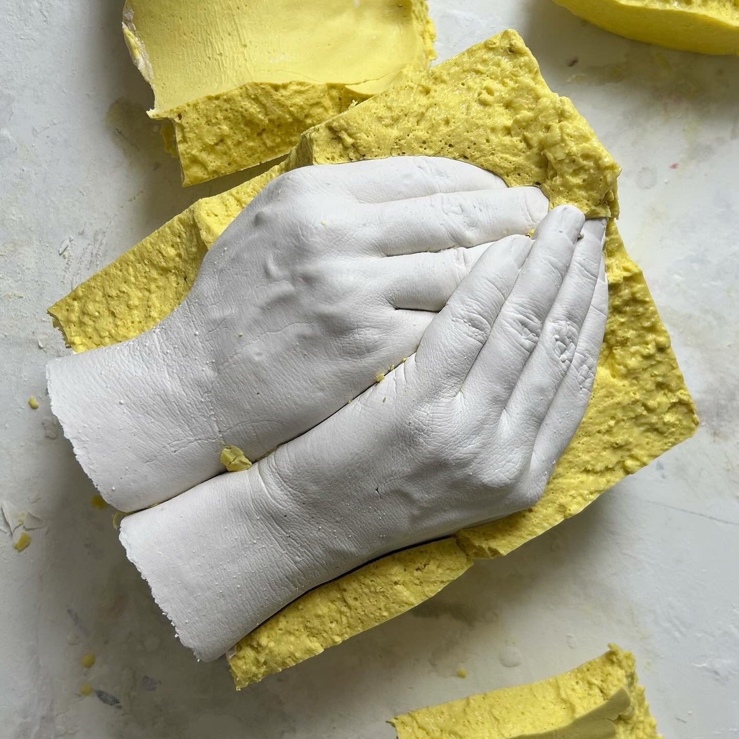 3D Händeabdruck für 2 Personen – detailgenauer Gipsabdruck, Hand in Hand - Atelier Body - pArts