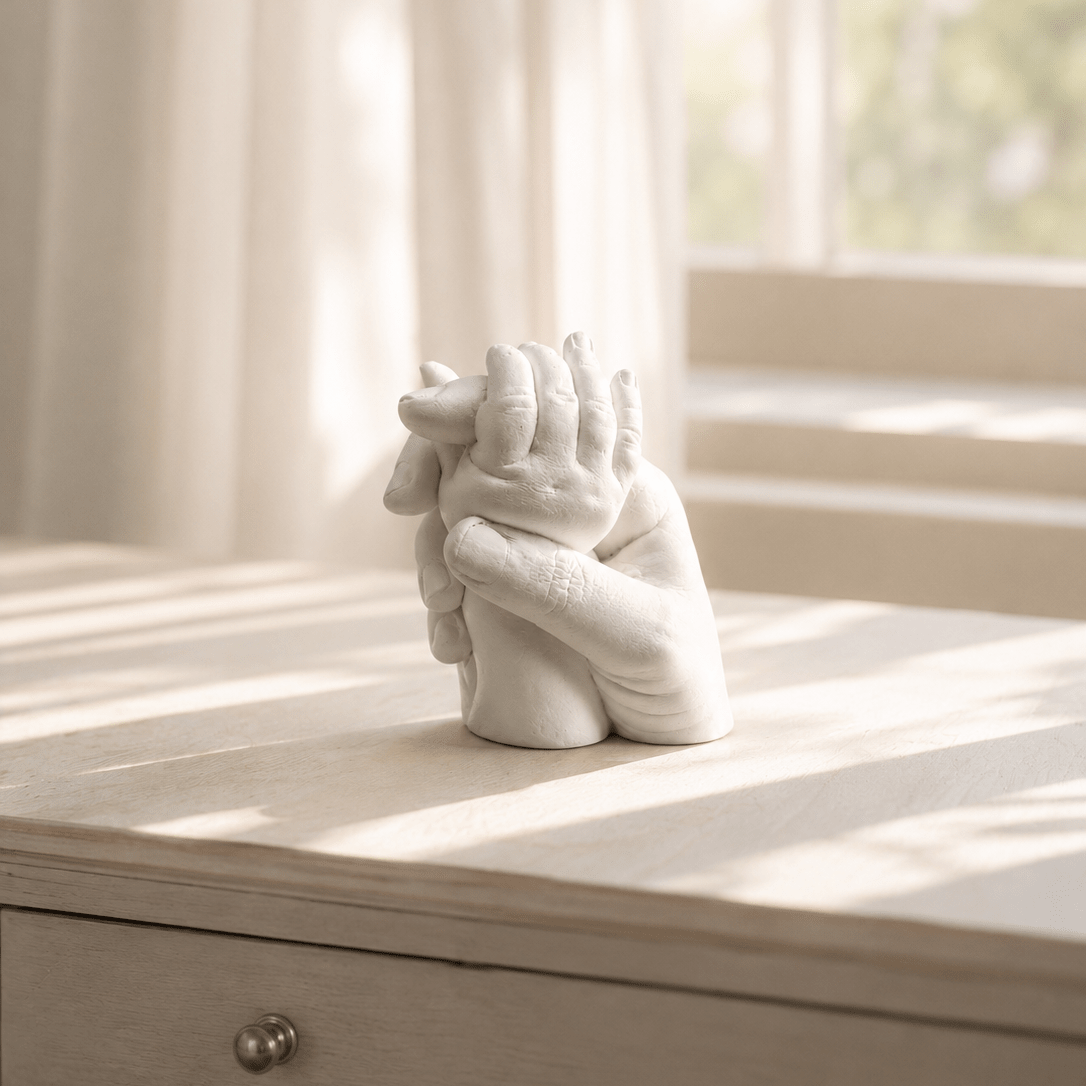 3D Mama & Baby Handabdruck - Veredelung & Lackierung - Atelier Body - pArts