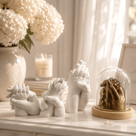 3D Mama & Baby Handabdruck - Veredelung & Lackierung - Atelier Body - pArts