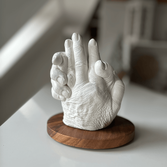 3D Händeabdruck für 2 Personen – detailgenauer Gipsabdruck, Hand in Hand - Atelier Body - pArts