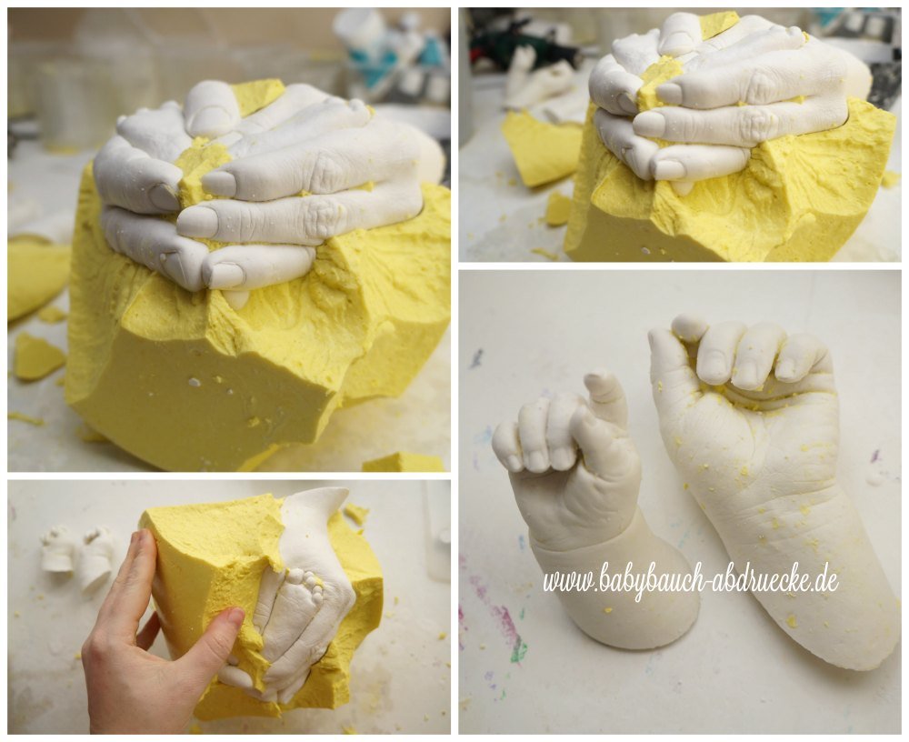3D Hand - oder Fußabdruck, Veredelung & Lackierung, > 10 Jahre - Atelier Body - pArts