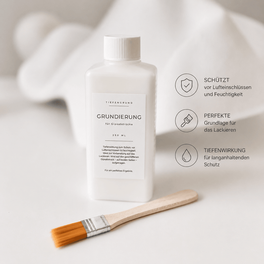 Grundierung, 250ml - zum Versiegeln von Gips + Pinsel - Atelier Body - pArts
