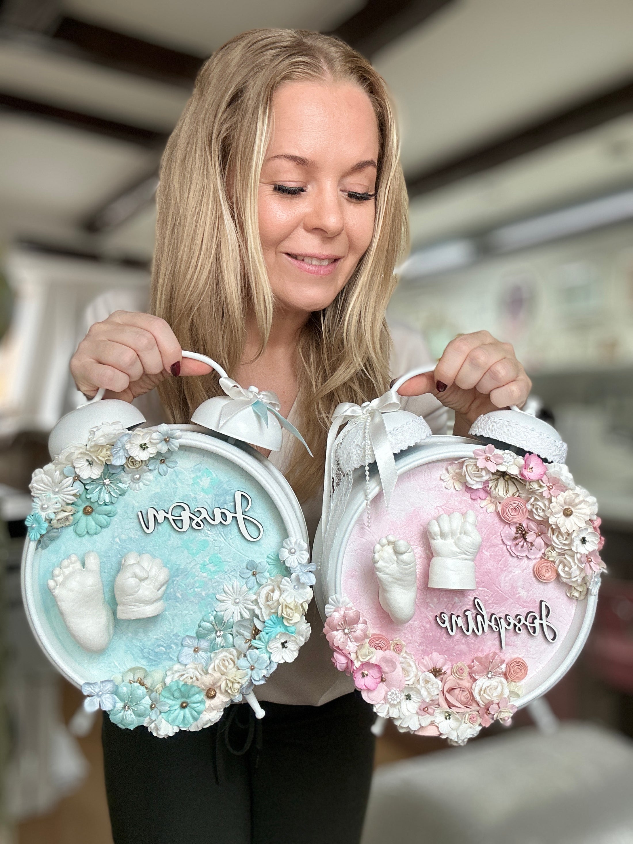 Personaliserter XL - Wecker für Baby - 3D - Abdruck & individuellem Design - Atelier Body - pArts