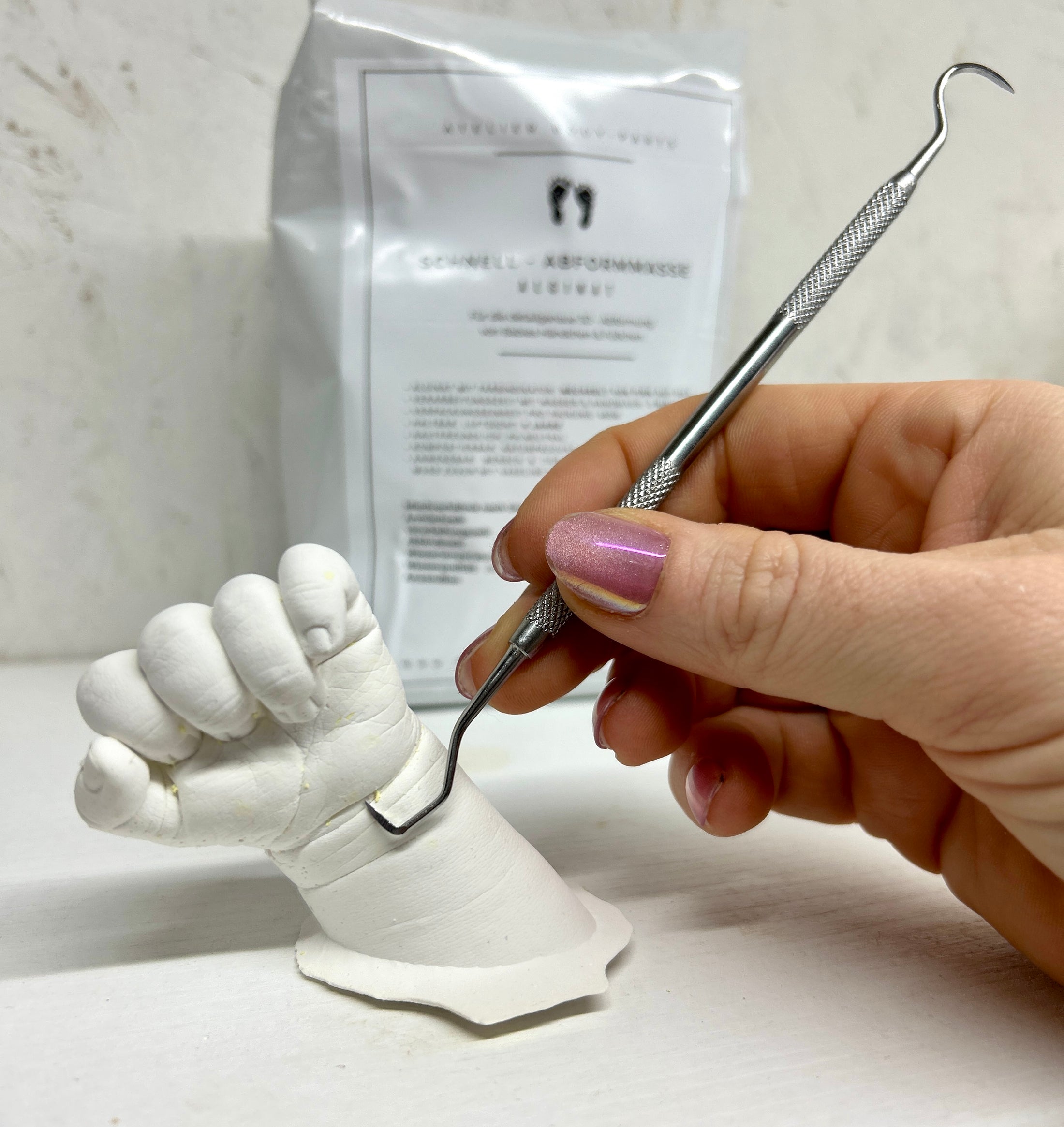 3D - Abdruck - & Veredelungsset für Babys – Hand - und Fußabdrücke selbst abformen & veredeln - Atelier Body - pArts