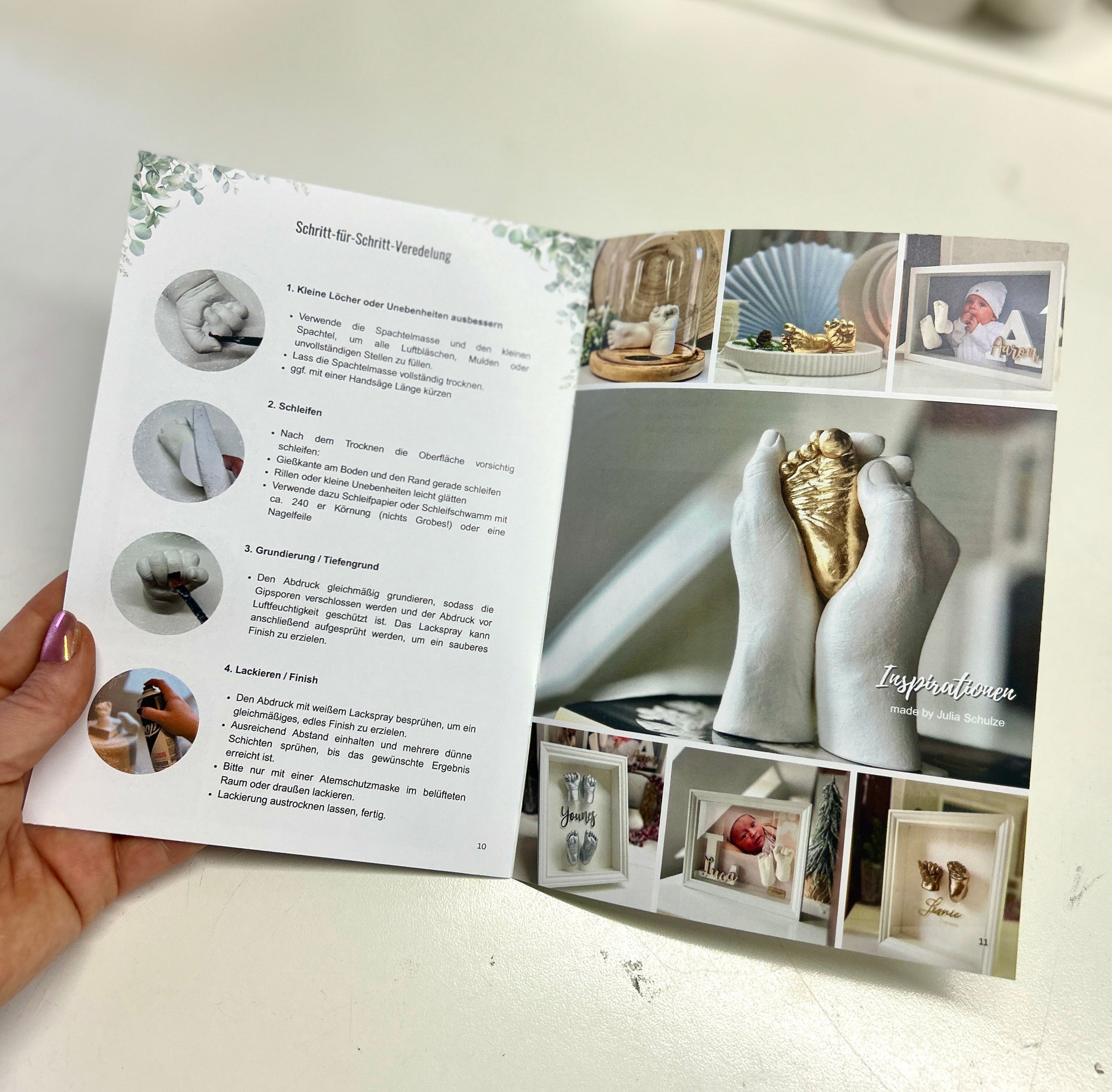 3D - Abdruck - & Veredelungsset für Babys – Hand - und Fußabdrücke selbst abformen & veredeln - Atelier Body - pArts