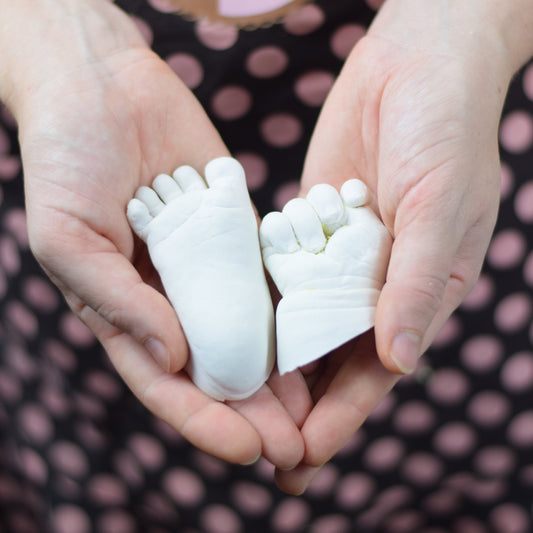 Baby 3D Hand - & Fußabdruck ab Geburt – Alginat & Keramikgips einzeln oder als Set - Atelier Body - pArts