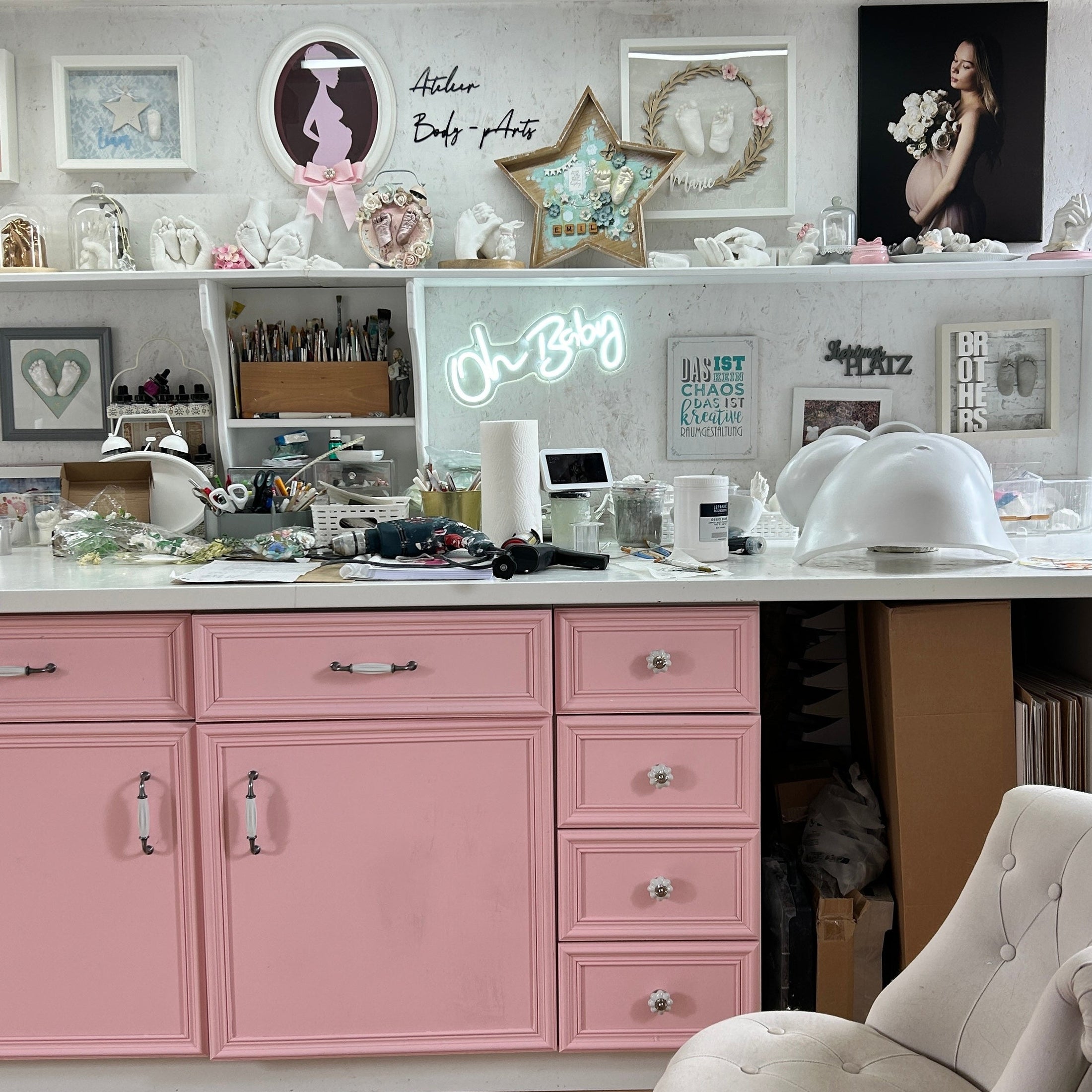 Das Atelier für professionelle Gipsabdrücke von Baby & Babybauch in Erfurt, Thüringen von Julia Schulze- Atelier Body - pArts