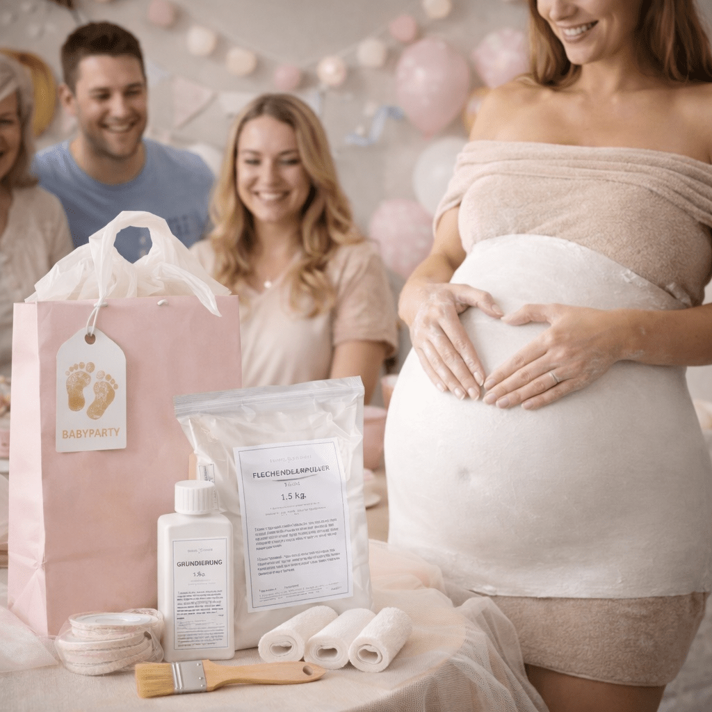 Abform - & Veredelungsset Babybauch Gipsabdruck – DIY Schwangerschaft, Atelier - Qualität - Atelier Body - pArts