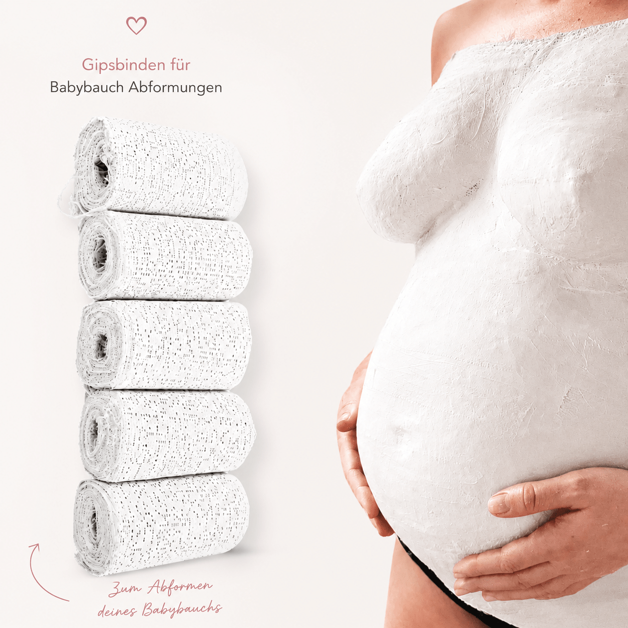 Gipsbinde für Babybauch - Abdruck – Abformbinde für Schwangerschaftsabdruck | 10 cm x 3 m - Atelier Body - pArts