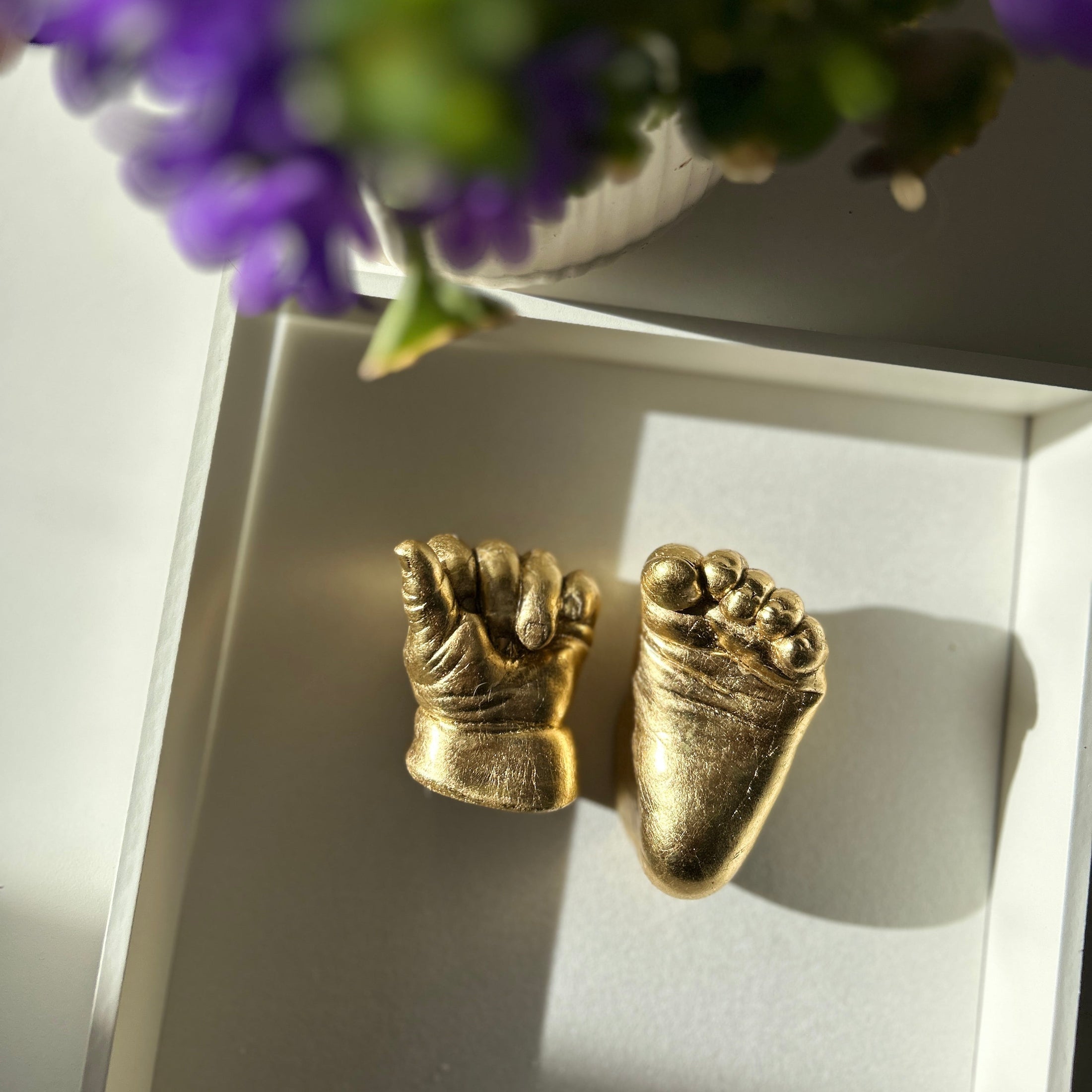 Baby 3D Hand - oder Fußabdruck, Veredelung & Lackierung bis 6 Monate - Atelier Body - pArts