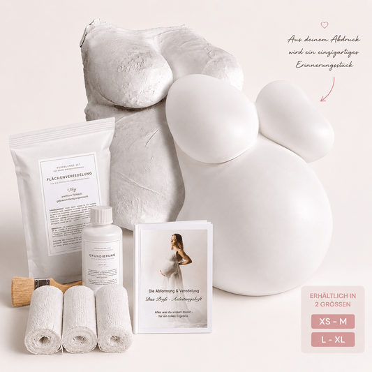 Gipsabdruck Babybauch Veredelungs - & Reparaturset mit Profi - Anleitung - Atelier Body - pArts