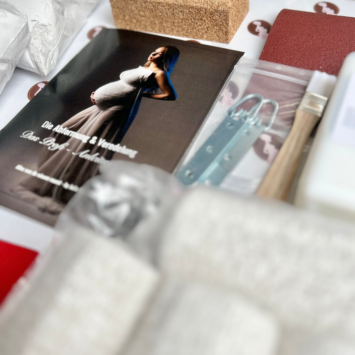 Veredelungs - und Reparaturset für den Gipsabdruck Babybauch, 2 Größen - Atelier Body - pArts