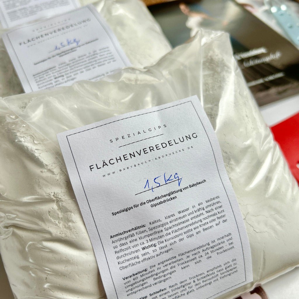 Veredelungs - und Reparaturset für den Gipsabdruck Babybauch, 2 Größen - Atelier Body - pArts