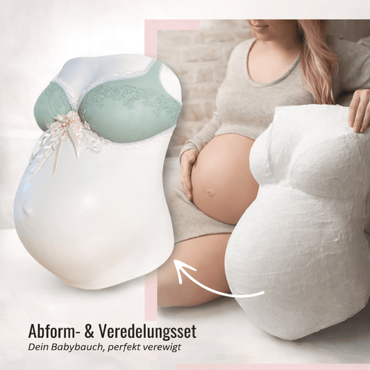 Abform - & Veredelungsset Babybauch Gipsabdruck – DIY Schwangerschaft, Atelier - Qualität - Atelier Body - pArts