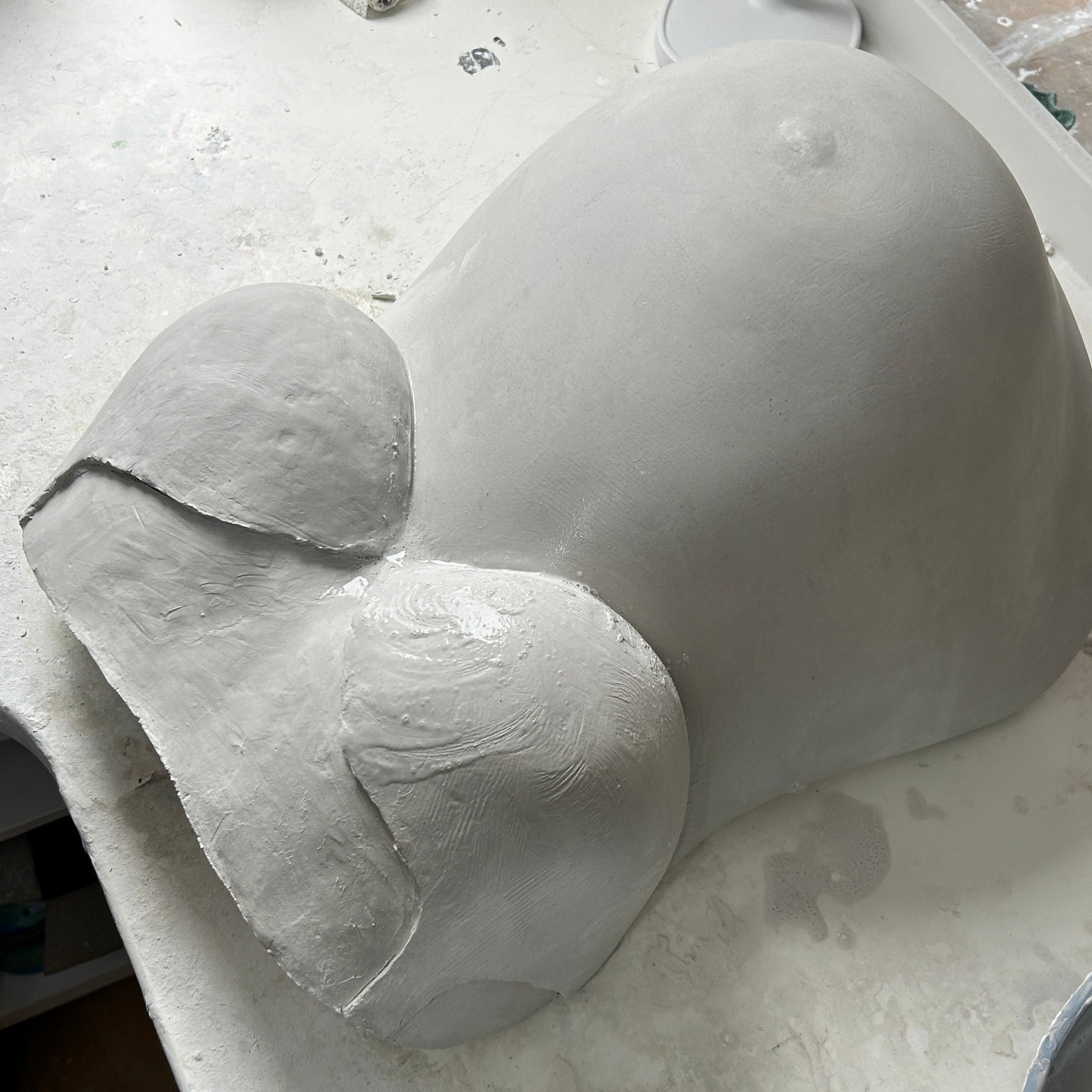 Metallspachtel für Babybauch Gipsabdruck – perfekt für Veredelung - Atelier Body - pArts
