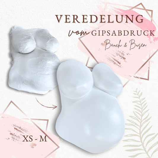 Gipsabdruck Veredelung, Bauch & Brust Gr. XS-XL - Atelier Body-pArts