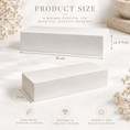 Bild in Galerie-Betrachter laden, Hand-cast plaster display base in a minimalist Scandinavian style, measuring 18 × 8 cm and approximately 4–5 cm high. Elegant, timeless pedestal for displaying precious 3D baby hand and foot cast - Atelier Body-pArts
