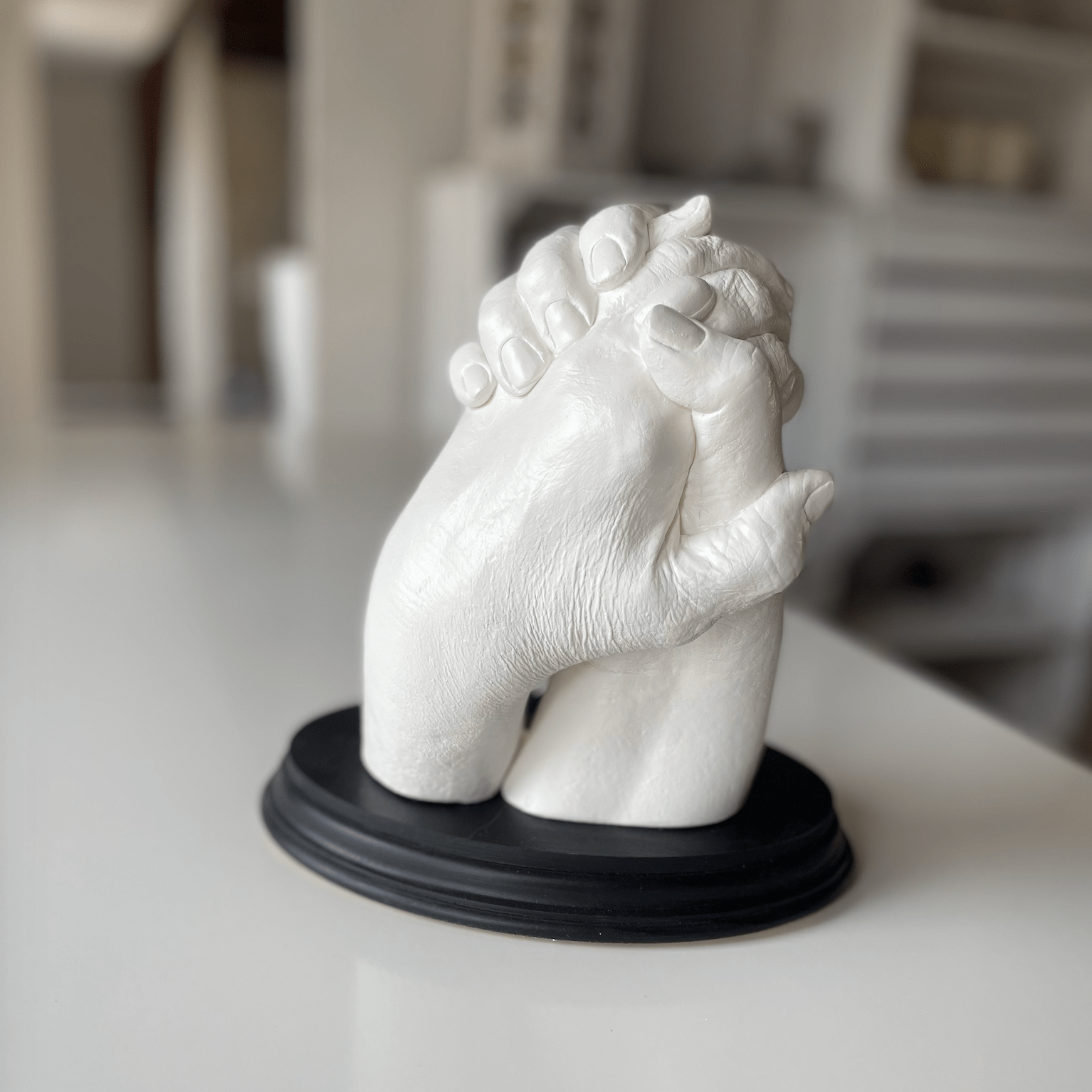 3D Händeabdruck für 2 Personen – detailgenauer Gipsabdruck, Hand in Hand - Atelier Body - pArts