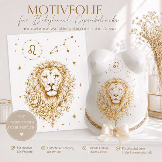 Motivfolie: Löwe & Sternzeichen, gold - Atelier Body - pArts