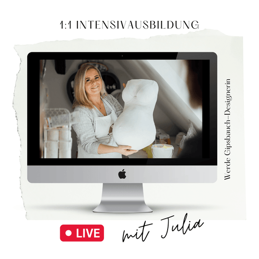 ONLINE IntensivAusbildung mit Julia Schulze I Werde GipsAbdruck-Designerin! - Atelier Body-pArts