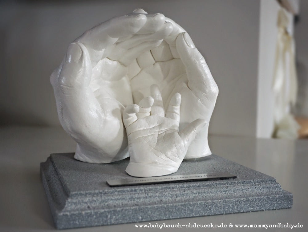 3D Hand- oder Fußabdruck, Veredelung & Lackierung,  1 - 10 Jahre - Atelier Body-pArts