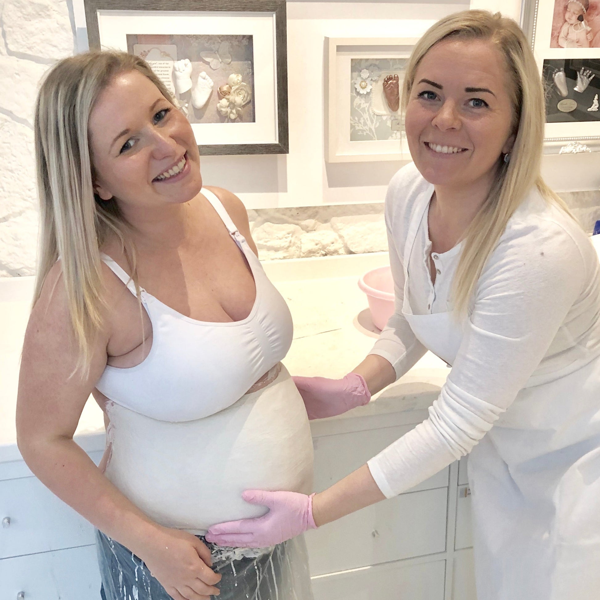 Anzahlung - Gipsabdruck Babybauch Veredelung - Atelier Body-pArts